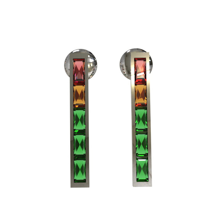 Boucles d'oreilles "VU-mètre"