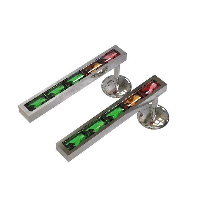 Boucles d'oreilles "VU-mètre"