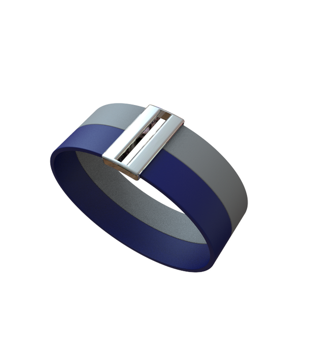 BRACELET "PLAYA DE NALÓ" (double en or blanc)