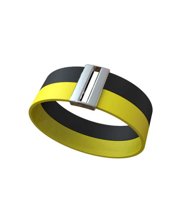 BRACELET "PLAYA DE NALÓ" (double en or blanc)
