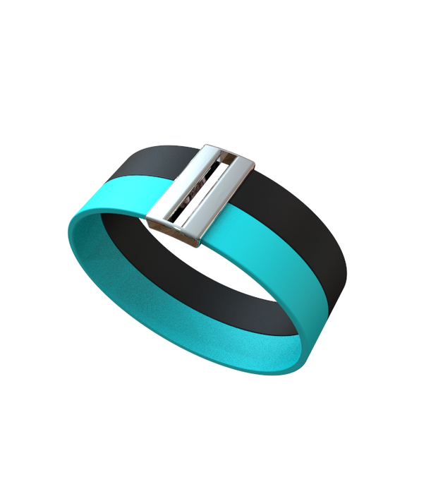 BRACELET "PLAYA DE NALÓ" (double en or blanc)