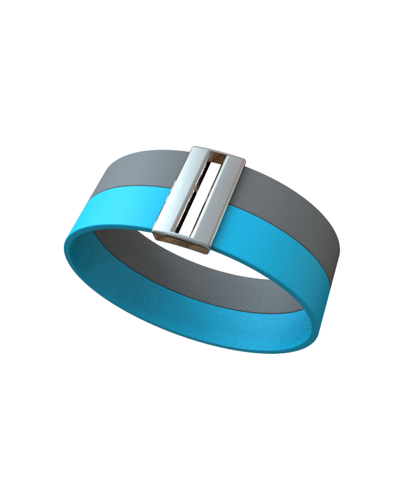BRACELET "PLAYA DE NALÓ" (double en or blanc)