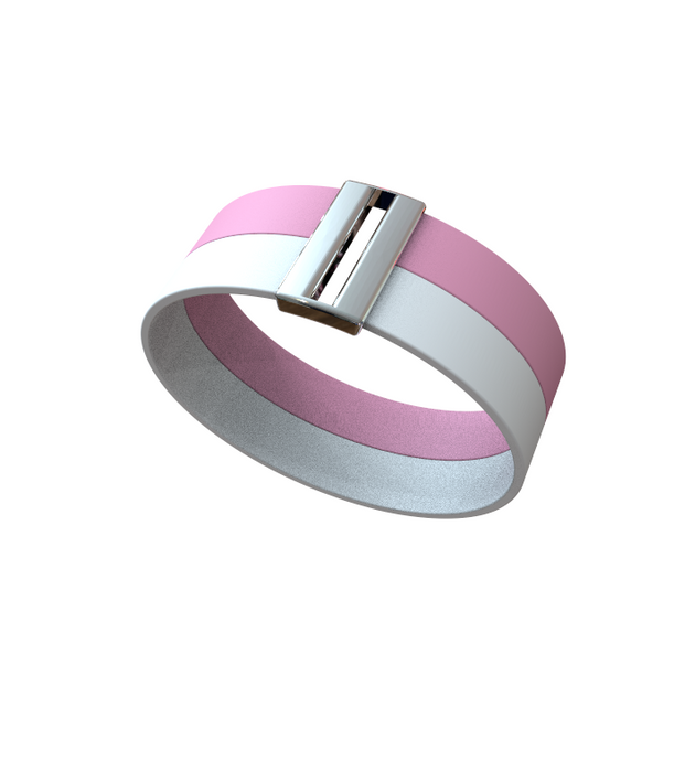 BRACELET "PLAYA DE NALÓ" (double en or blanc)