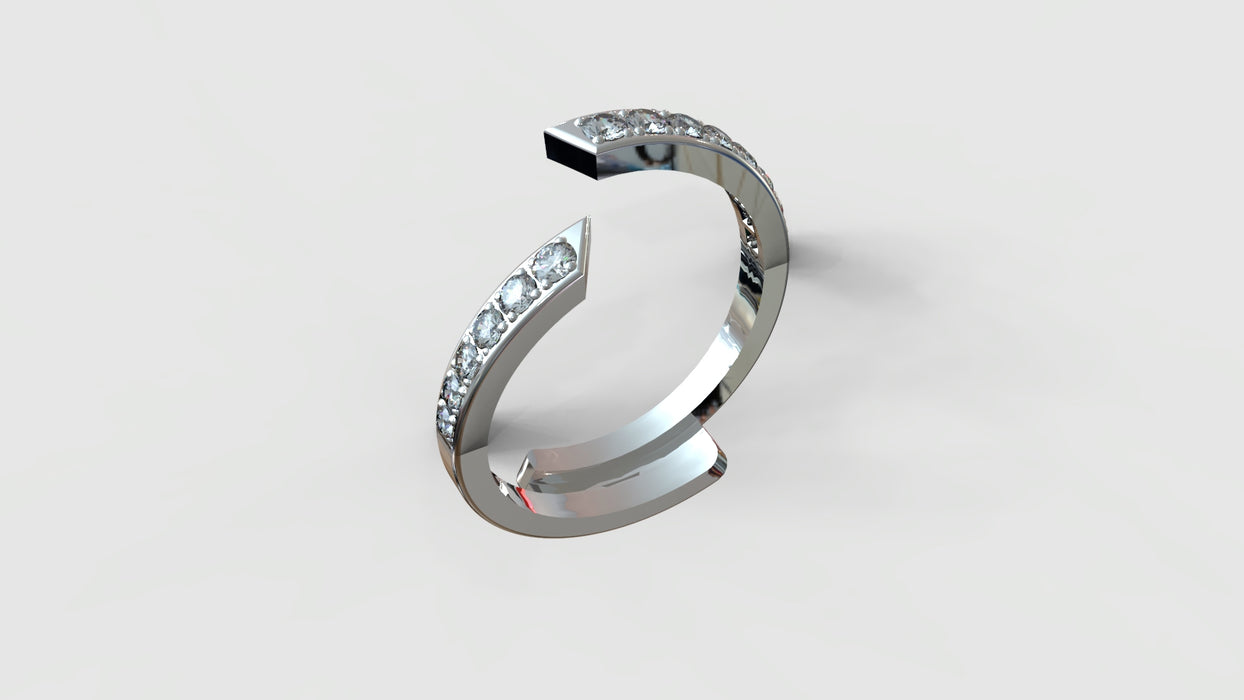 Alliance SACREE (pour solitaire de 0.53 ct)