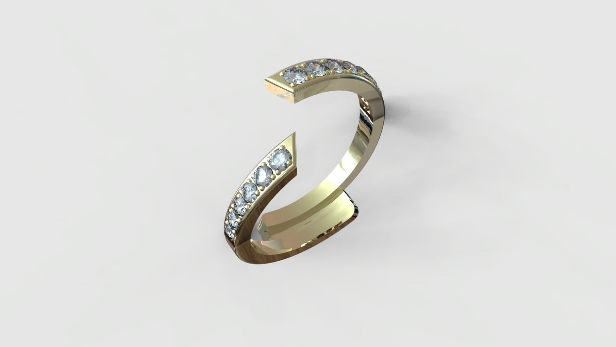 Alliance SACREE (pour solitaire de 0.53 ct)