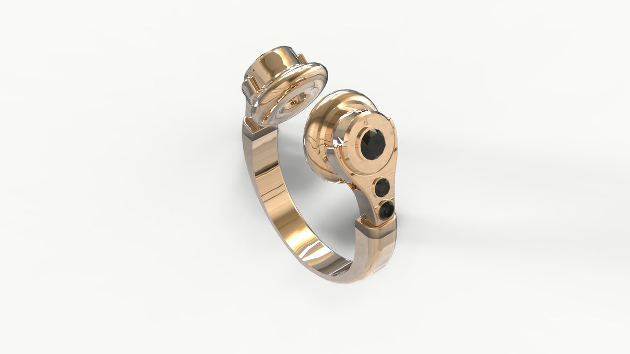 Bague HEADPHONE Femme (or rose)