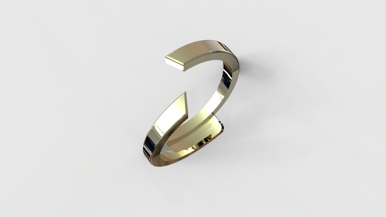 SACRED wedding band (for 0.53 ct solitaire)